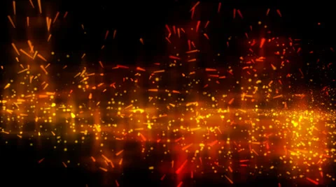 Gold flying comet - intro. - CG HD Stock Footage 24896195