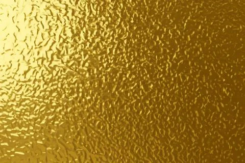 Gold foil background with light reflections. golden textured abstract backgro Stock Photos