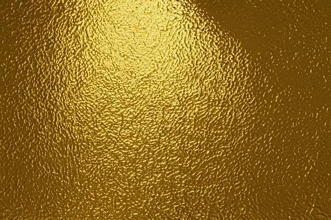 Gold foil background with light reflections. golden textured abstract backgro Stock Photos