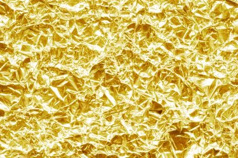 Gold foil background texture Stock Photos