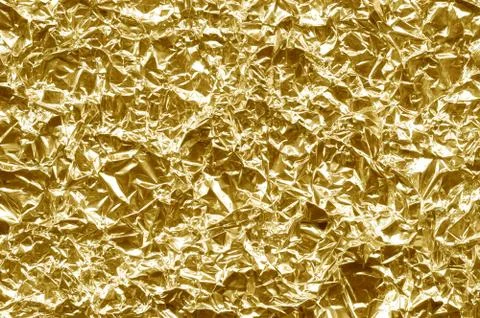 Gold foil background texture. A real scan of foil. Stock Illustration