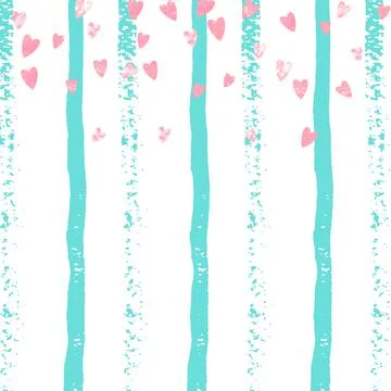 Gold Foil Border. Mint Hand Drawn Wallpaper. イラスト素材