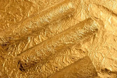 Gold foil figures Stock Illustration