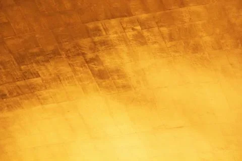 Gold Foil Sheet Surface Texture Stock Photos