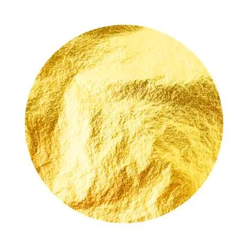 Gold foil, shiny handmade circle. Golden glittering texture, pattern. Luxury イラスト素材