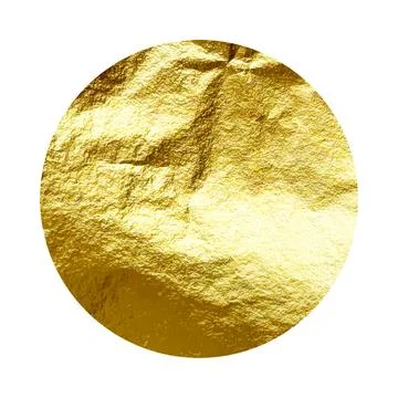 Gold foil, shiny handmade circle. Golden glittering texture, pattern. Luxury 스톡 일러스트
