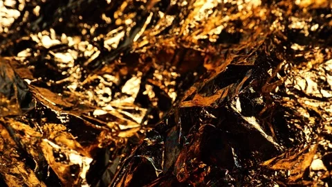 Gold foil wallpaper. Shiny gradient shimmer foil background Stock Footage 319442262