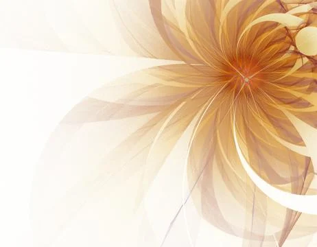 Gold fractal Stock Illustration