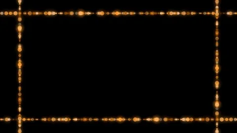 Gold frame and transparent background, alpha channel, loop Vidéo 72891701