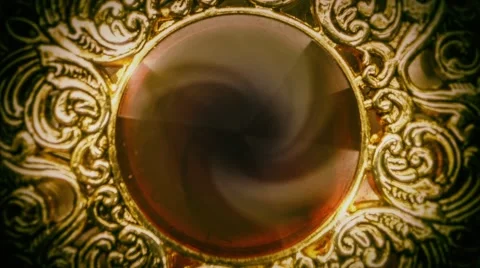 Gold frame. Background. Alpha Channel. Stock Footage 61170153