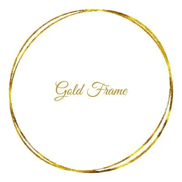 Gold Frame Background Stock Illustration