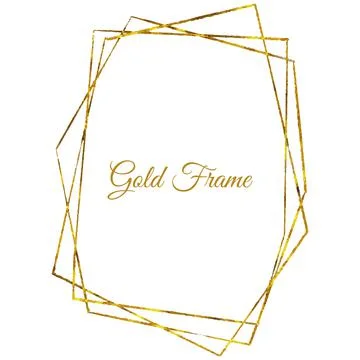 Gold Frame Background Stock Illustration