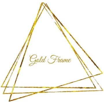 Gold Frame Background Stock Illustration
