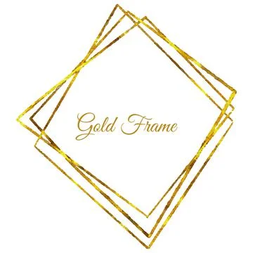 Gold Frame Background Stock Illustration