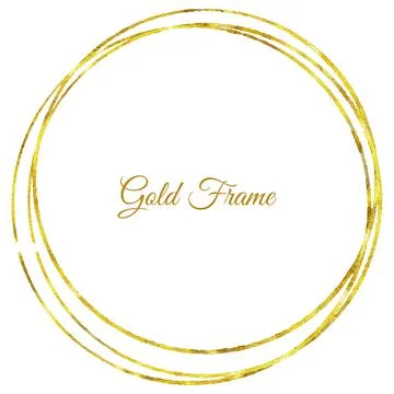 Gold Frame Background Stock Illustration