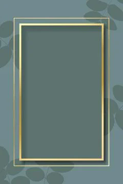 Gold frame background. Vector realistic isolated golden shiny glowing border  Stock Illustration