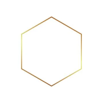 Gold frame border golden vector thin boarder element Stock Illustration