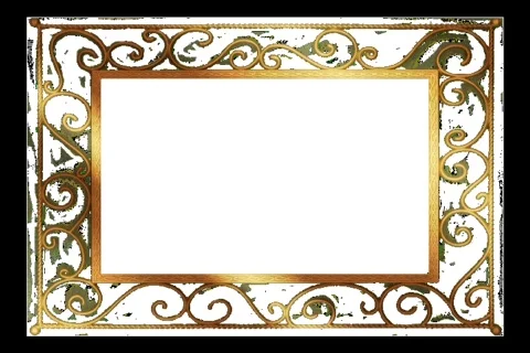 Gold Frame Stock Footage 335131