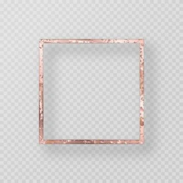 Gold frame with a grunge texture Stock Illustration