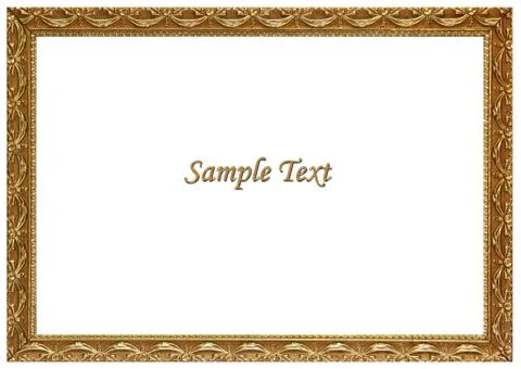 Gold frame Stock Illustration
