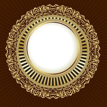 Gold frame Stock Illustration