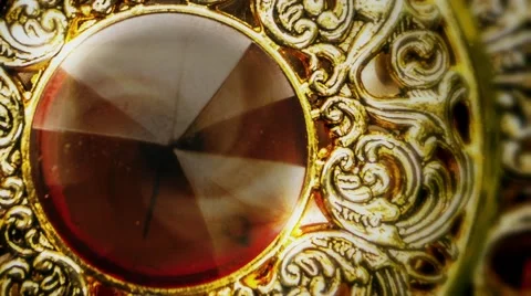 Gold frame on the left side. Background. Stock Footage 61169614