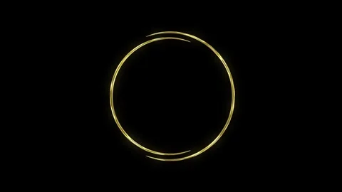 Gold frame, luxury VIP background, digital gold frame, title border, empty .. Stock Footage 330845765