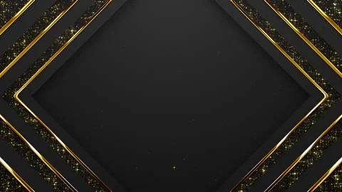 Gold Frame Particles Awards Trailer Titles Cinematic Openers Background Loop Stock-Footage 339638510