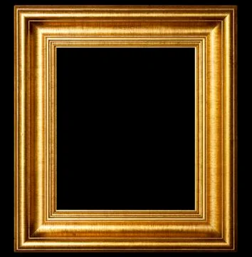 Gold frame. Stock Photos