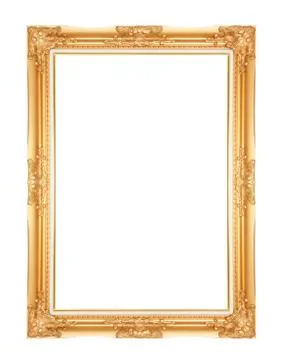 Gold frame. Stock Photos