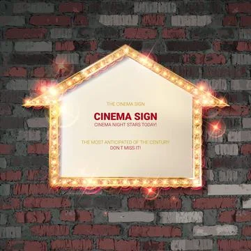 Gold frame in the shape of an arrow Stock Illustration