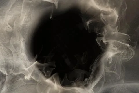Gold frame smoke background, abstract texture design Stock Photos