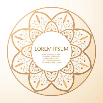 Gold frame vector isolated on white background Stock Illustration