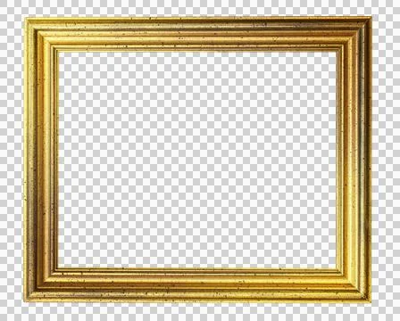 Gold frame,wooden frame Stockfoto's