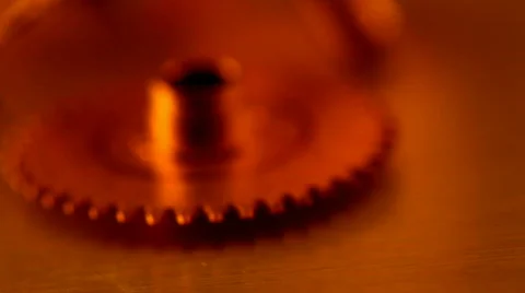 Gold gears old clockwork 動画素材 808247