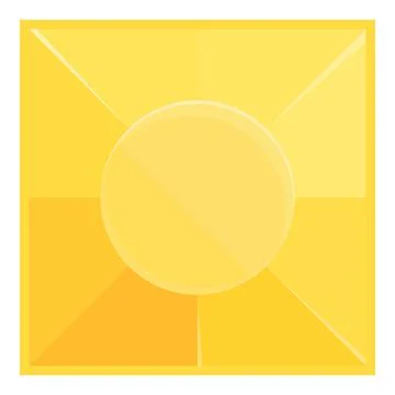Gold gem icon cartoon vector. Rhinestone crystal Stock Illustration