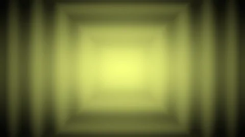Gold geometric frame expansion with soft glow architectural loop background Video stock 333720497