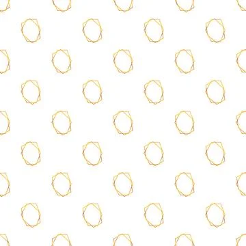 Gold geometric frames creating seamless abstract pattern design Stock Illustration