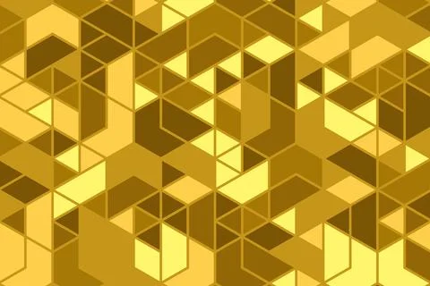 Gold geometric seamless pattern design modern. Stock Illustration