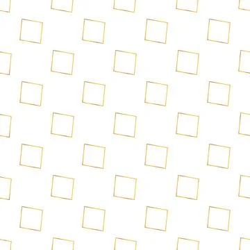 Gold geometric seamless pattern with repeating squares Stock Illustration