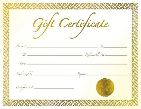 golden certificate border