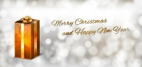 Gold gift Illustrazione stock