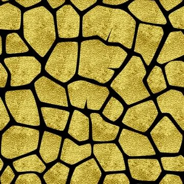 Gold giraffe pattern Stock Illustration