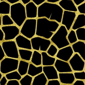 Gold giraffe pattern Stock Illustration