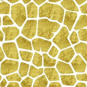 Gold giraffe pattern Stock Illustration