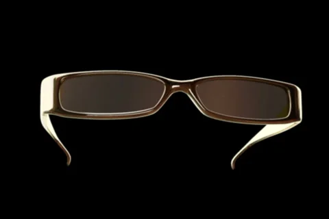 Gold glasses Stock Footage 1065892