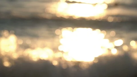 Gold glistening waves Stock-Footage 77698217