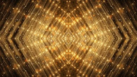 Gold Glitter And Reflection Lights Stock Illustration