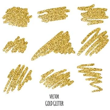 Gold glitter background Stock Illustration