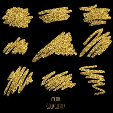 Gold glitter background Stock Illustration